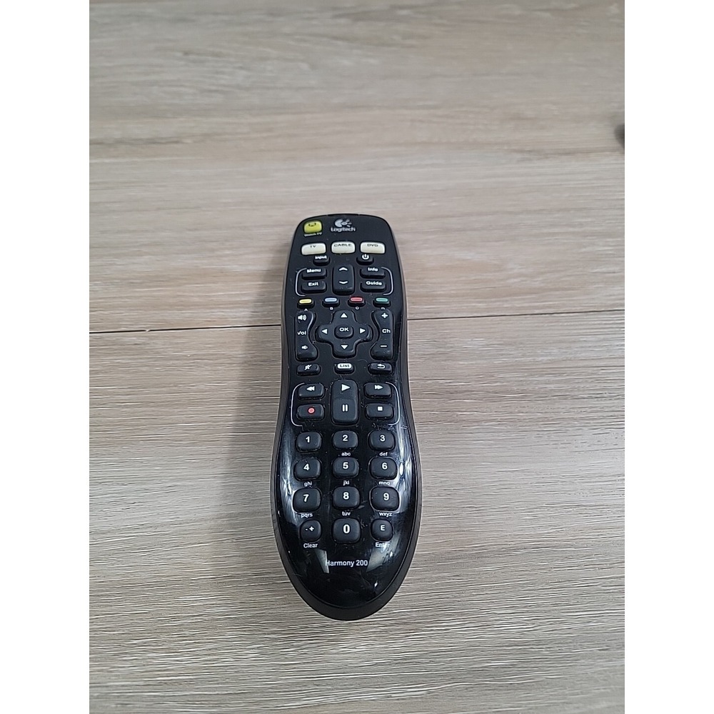Logitech Harmony 200 Universal Remote Control Black  - Tested & Working